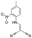 (((4-METHYL-2-NITROPHENYL)AMINO)METHYLENE)METHANE-1,1-DICARBONITRILE Struktur