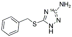 3-AMINO-5-BENZYLTHIO-1,2,4-TRIAZOLE, [3-14C] Struktur