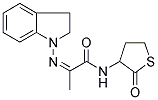 2-(2,3-DIHYDROINDOL-1-YL)IMINO-N-(4,5-DIHYDRO-2(3H)-THIOPHENON-3-YL)PROPANAMIDE Struktur