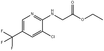 ETHYL 2-([3-CHLORO-5-(TRIFLUOROMETHYL)-2-PYRIDINYL]AMINO)ACETATE Struktur