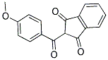 2-(4'-METHOXYBENZOYL)INDAN-1,3-DIONE Struktur