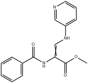 METHYL 2-(BENZOYLAMINO)-3-(3-PYRIDINYLAMINO)ACRYLATE Struktur