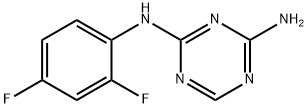 2-AMINO-4-(2,4-DIFLUOROPHENYLAMINO)-1,3,5-TRIAZINE Struktur