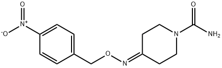 4-([(4-NITROBENZYL)OXY]IMINO)TETRAHYDRO-1(2H)-PYRIDINECARBOXAMIDE Struktur