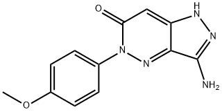 3-AMINO-5-(4-METHOXYPHENYL)-1,5-DIHYDRO-6H-PYRAZOLO[4,3-C]PYRIDAZIN-6-ONE Struktur