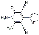 1,6-DIAMINO-2-OXO-4-(2-THIENYL)-1,2-DIHYDROPYRIDINE-3,5-DICARBONITRILE Struktur