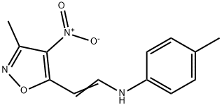 4-METHYL-N-[2-(3-METHYL-4-NITRO-5-ISOXAZOLYL)VINYL]ANILINE Struktur