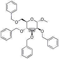 METHYL 2,3,4,6-TETRA-O-BENZYL-ALPHA-D-MANNOPYRANOSIDE Struktur