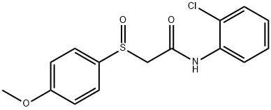 N-(2-CHLOROPHENYL)-2-[(4-METHOXYPHENYL)SULFINYL]ACETAMIDE Struktur