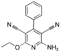 2-AMINO-6-ETHOXY-4-PHENYL-3,5-PYRIDINEDICARBONITRILE Struktur