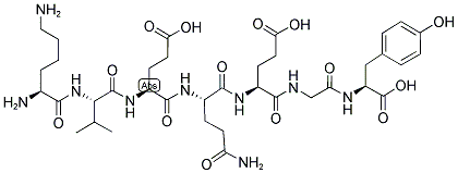 H-LYS-VAL-GLU-GLN-GLU-GLY-TYR-OH Struktur