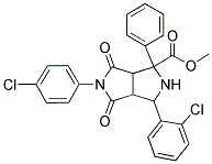 METHYL 3-(2-CHLOROPHENYL)-5-(4-CHLOROPHENYL)-4,6-DIOXO-1-PHENYLOCTAHYDROPYRROLO[3,4-C]PYRROLE-1-CARBOXYLATE Struktur