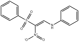 N-[2-NITRO-2-(PHENYLSULFONYL)VINYL]-N-PHENYLAMINE Struktur