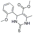 METHYL 2-(2-METHOXYPHENYL)-6-METHYL-4-THIOXO-2H,3H,5H-3,5-DIAZINECARBOXYLATE Struktur