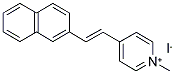 1-METHYL-4-[2-(2-NAPHTHYL)ETHENYL]PYRIDINIUM IODIDE Struktur