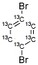 1,4-DIBROMOBENZENE (13C6) Struktur