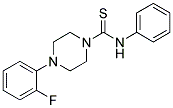 (4-(2-FLUOROPHENYL)PIPERAZINYL)(PHENYLAMINO)METHANE-1-THIONE Struktur