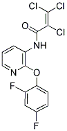 N1-[2-(2,4-DIFLUOROPHENOXY)-3-PYRIDYL]-2,3,3-TRICHLOROACRYLAMIDE Struktur