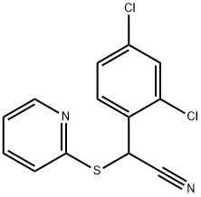 2-(2,4-DICHLOROPHENYL)-2-(2-PYRIDINYLSULFANYL)ACETONITRILE Struktur