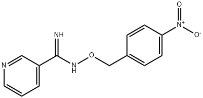 N'-[(4-NITROBENZYL)OXY]-3-PYRIDINECARBOXIMIDAMIDE Struktur