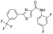 N-(2,4-DIFLUOROPHENYL)-2-[3-(TRIFLUOROMETHYL)PHENYL]-1,3-THIAZOLE-4-CARBOXAMIDE Struktur