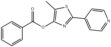 5-METHYL-2-(4-PYRIDINYL)-1,3-THIAZOL-4-YL BENZENECARBOXYLATE Struktur