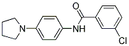 3-CHLORO-N-[4-(1-PYRROLIDINYL)PHENYL]BENZENECARBOXAMIDE Struktur