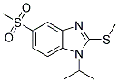 1-ISOPROPYL-5-(METHYLSULPHONYL)-2-(METHYLTHIO)-(1H)-BENZIMIDAZOLE|