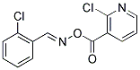 2-CHLORO-3-[(([(2-CHLOROPHENYL)METHYLENE]AMINO)OXY)CARBONYL]PYRIDINE Struktur