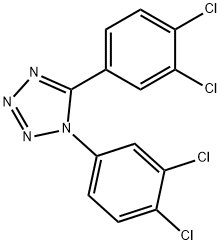 1,5-BIS(3,4-DICHLOROPHENYL)-1H-1,2,3,4-TETRAAZOLE Struktur