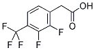 2,3-DIFLUORO-4-(TRIFLUOROMETHYL)PHENYLACETIC ACID Struktur