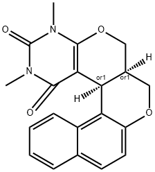 12,14-DIMETHYL-10C,14-DIHYDRO-2H,3H-BENZO[5',6']CHROMENO[4',3':4,5]PYRANO[2,3-D]PYRIMIDINE-11,13(2AH,12H)-DIONE Struktur