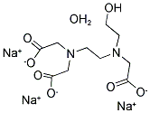 N-(2-HYDROXYETHYL)ETHYLENEDIAMINETRIACETIC ACID, TRISODIUM SALT HYDRATE Struktur