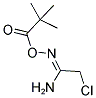 O1-(2,2-DIMETHYLPROPANOYL)-2-CHLOROETHANEHYDROXIMAMIDE Struktur