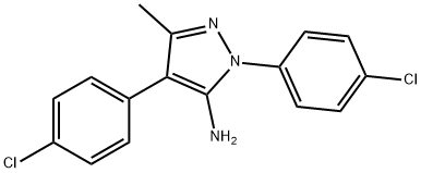 1,4-BIS(4-CHLOROPHENYL)-3-METHYL-1H-PYRAZOL-5-AMINE Struktur