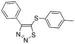 4-METHYLPHENYL 4-PHENYL-1,2,3-THIADIAZOL-5-YL SULFIDE Struktur