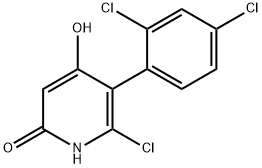 6-CHLORO-5-(2,4-DICHLOROPHENYL)-2,4-PYRIDINEDIOL Struktur