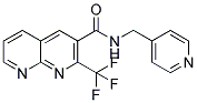 N-(4-PYRIDINYLMETHYL)-2-(TRIFLUOROMETHYL)-1,8-NAPHTHYRIDINE-3-CARBOXAMIDE Structure