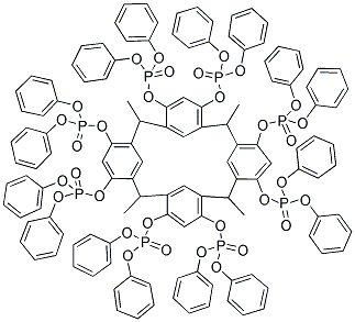 (TETRA(DIPHENOXYPHOSPHORYL))TETRA-METHYL CALIX[4]RESORCINOLARENE Struktur