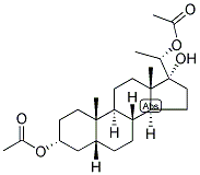 5-BETA-PREGNAN-3-ALPHA, 17,20-ALPHA-TRIOL 3,20-DIACETATE Struktur