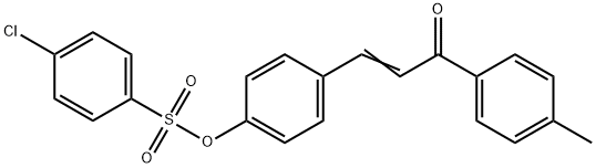 4-[3-(4-METHYLPHENYL)-3-OXO-1-PROPENYL]PHENYL 4-CHLOROBENZENESULFONATE Struktur