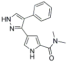 N,N-DIMETHYL-4-(4-PHENYL-1H-PYRAZOL-3-YL)-1H-PYRROLE-2-CARBOXAMIDE Struktur