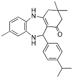 2,10-DIAZA-5,5,13-TRIMETHYL-9-(4-(ISOPROPYL)PHENYL)TRICYCLO[9.4.0.0(3,8)]PENTADECA-1(11),3(8),12,14-TETRAEN-7-ONE Struktur