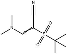 2-(TERT-BUTYLSULFONYL)-3-(DIMETHYLAMINO)ACRYLONITRILE Struktur