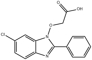 2-[(6-CHLORO-2-PHENYL-1H-1,3-BENZIMIDAZOL-1-YL)OXY]ACETIC ACID Struktur