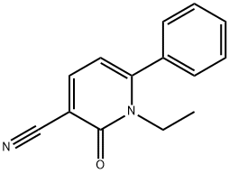 1-ETHYL-2-OXO-6-PHENYL-1,2-DIHYDRO-3-PYRIDINECARBONITRILE Struktur