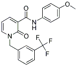 N-(4-METHOXYPHENYL)-2-OXO-1-[3-(TRIFLUOROMETHYL)BENZYL]-1,2-DIHYDRO-3-PYRIDINECARBOXAMIDE Struktur