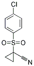 1-((4-CHLOROPHENYL)SULFONYL)CYCLOPROPANECARBONITRILE Struktur