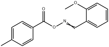 1-METHOXY-2-(([(4-METHYLBENZOYL)OXY]IMINO)METHYL)BENZENE Struktur