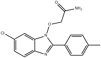 2-([6-CHLORO-2-(4-METHYLPHENYL)-1H-1,3-BENZIMIDAZOL-1-YL]OXY)ACETAMIDE Struktur